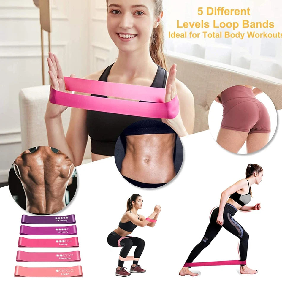 Resistance Bands Yoga Training Gym Fitness Gum Pull Up Assist Rubber Band.