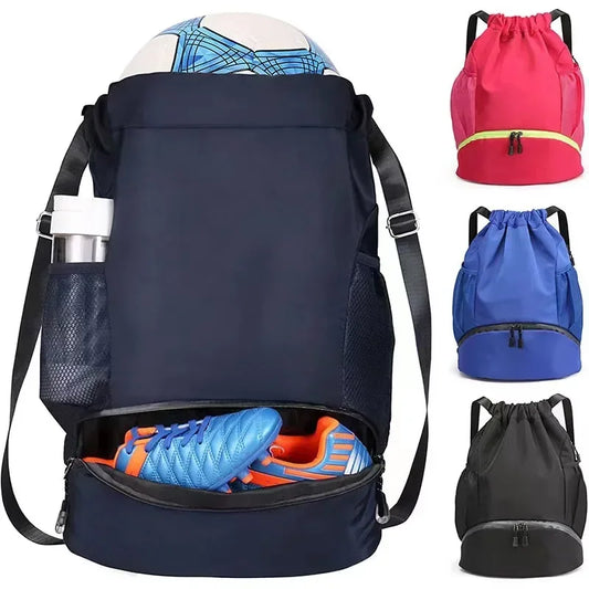 Large Capacity Sports Gym Backpack Men's Bag Women Multifunction Fitness Yoga Swim Waterproof Basketball Bag Travel Training Bag